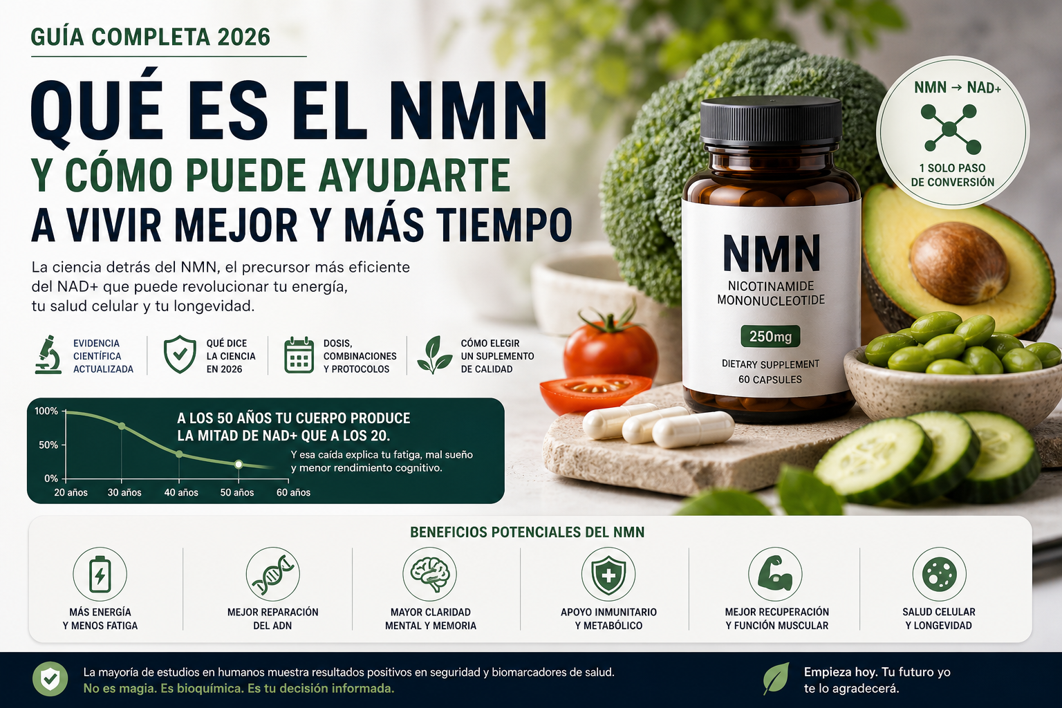 Qué es el NMN: guía completa con respaldo científico (2026)