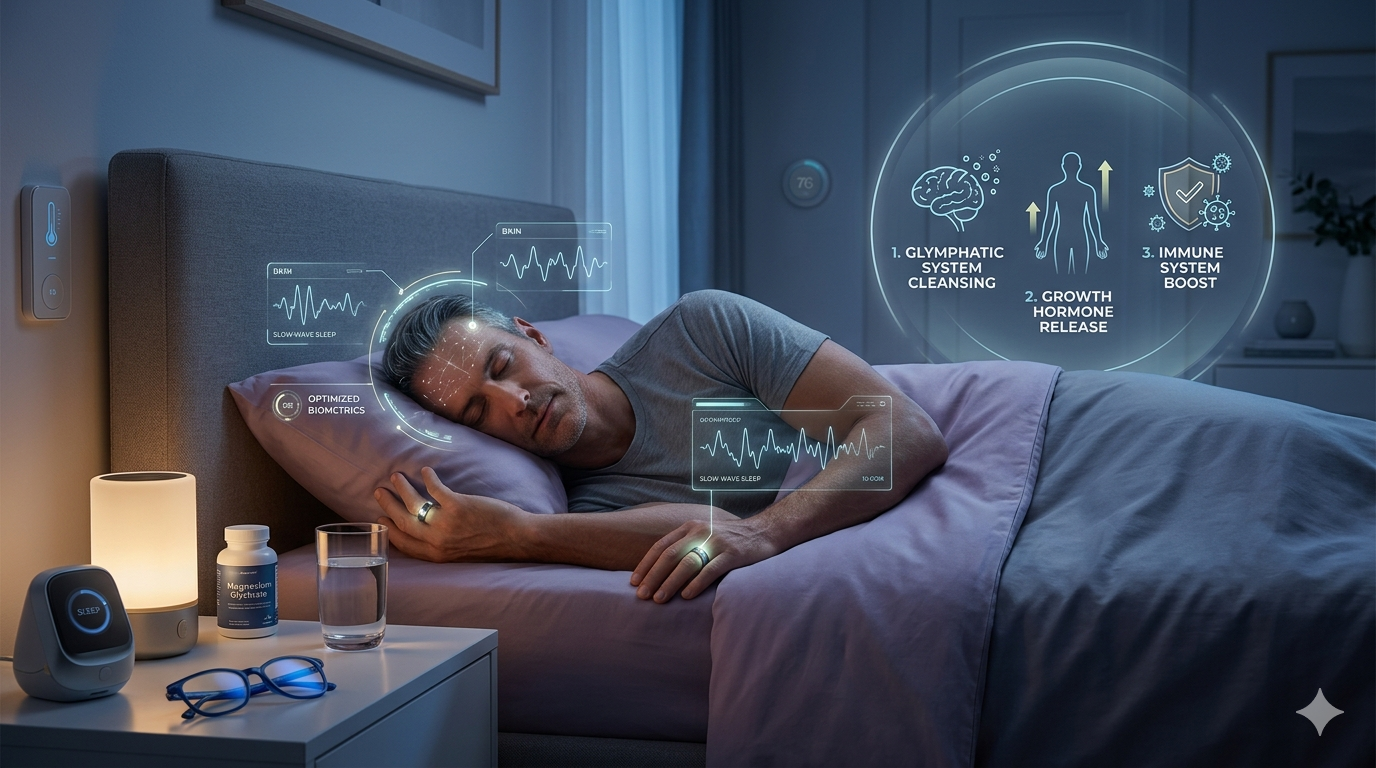 sueño profundo biohacking técnicas longevidad 2026